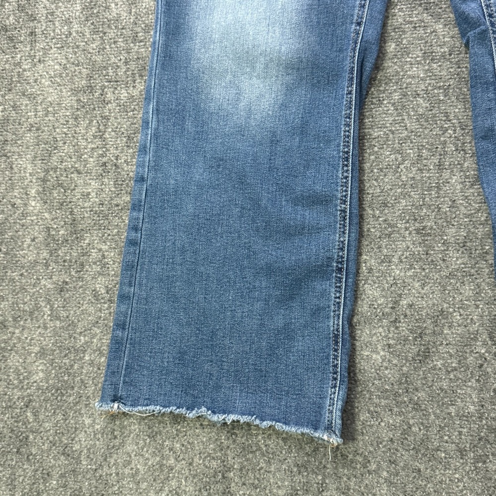 Edgely Womens 22W Short Mid Rise Slim Boot Jeans Raw Hem Stretch Plus Size - Picture 4 of 14